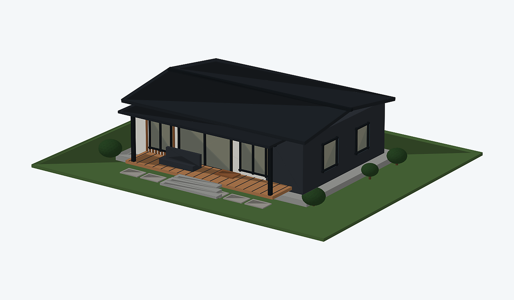 96 m² 3+1 Tek Katlı Prefabrik Ev