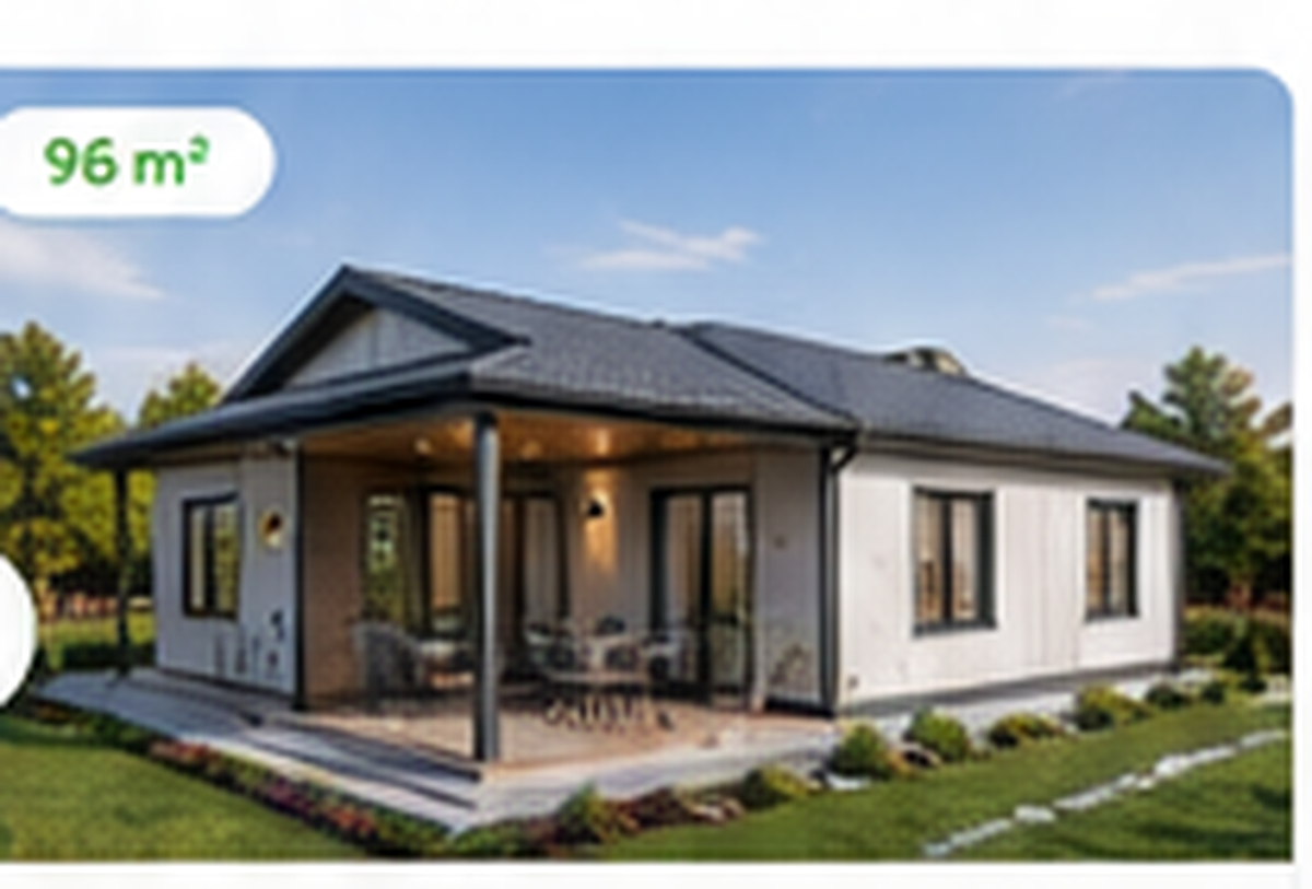72 m² Tek Katlı Prefabrik Ev